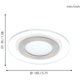 Eglo 95932 - LED ugradno plafonsko svetlo PINEDA 1 LED/11W/230V | Eponuda.com