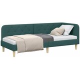 Kutni okvir kreveta Tamnozelena 80 x 200 cm tkanina | shoptok.hr