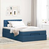  Otomanski krevet s madracem i LED plavi 120x200 cm tkanine | shoptok.hr