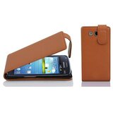 Cadorabo Ohišje, združljivo z Samsung Galaxy CORE / CORE DUOS v sedlo rjave barve - Zaščitni ovitek v obliki flipa iz teksturiranega umetnega usnja, (20559211) | Shoptok.si