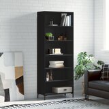 vidaXL Visoka komoda crna 69 5 x 32 5 x 180 cm od konstruiranog drva Cijene