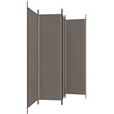 Sobna pregrada s 4 panela antracit 698 x 180 cm od tkanine | shoptok.hr