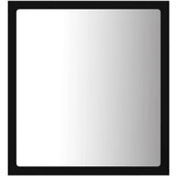 vidaXL LED kopalniško ogledalo črno 40x8,5x37 cm iverna plošča | Shoptok.si
