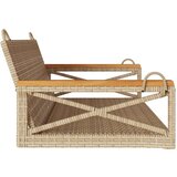 vidaXL Gugalna klop bež 109x62x40 cm poli ratan | Shoptok.si