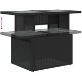  6-dijelni set vrtnih sofa s jastucima crni od poliratana Slike
