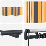 vidaXL Ročna Retraktibilna Tenda s Črto 450x300 cm | Shoptok.si