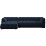 Windsor & Co Sofas plava baršunasta kutna garnitura Vesta, lijevi kut Cijene