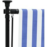  Vanjska roleta plavo-bijela 100 x 270 cm od tkanine i čelika | shoptok.hr