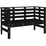  Vrtna klupa crna 111,5 x 53 x 71 cm od masivne borovine | shoptok.hr