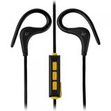 KIT race bluetooth slušalke ksracbk športne črno rumene | Shoptok.si