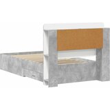  Okvir kreveta s pohranom s uzglavljem Betonska siva 80 x 200 cm | shoptok.hr