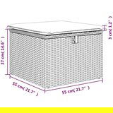  2-dijelni set vrtnih sofa s jastucima crni od poliratana bagrem | shoptok.hr