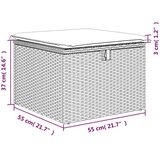  set vrtnih stolov z blazinami, poli ratan, 2 kos | Shoptok.si