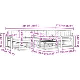  Set vanjskih sofa 7 kom. Bijela i krem | shoptok.hr