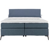 Hom`in POSTELJA BOXSPRING 140 cm x 200 cm , tekstil modra, temno modra | Shoptok.si