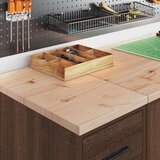 vidaXL Garažna omara za shranjevanje 30x51x85 cm trdna borovina | Shoptok.si