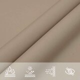 vidaXL Senčno jadro oksford blago kvadratno 7x7 m taupe | Shoptok.si