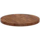 vidaXL Gornji dio stola Tamno smeđa Ø 40 x 2.5 cm Čvrsto drvo hrasta | shoptok.hr