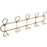Atmosphera čiviluk sa 5 kukica 76x22 metal zlatni (173904) | ePonuda.com