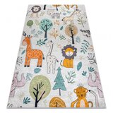 RugsX BAMBINO 61570 pralna preproga Živali, Afrika za otroke protizdrsna - krema / zelena 160x220 cm, (5000359143) | Shoptok.si