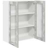  Viseča omarica s polico Riga Betonsko siva 80 x 31 x 100 cm | Shoptok.si