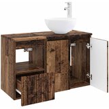 Set namještaja za kupaonicu 2 kom. Staro drvo Konstruirano drvo Smeđa 49,5 x 41 x 80 cm | shoptok.hr
