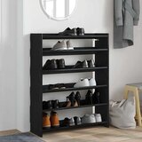 vidaXL Stalak za cipele crni 80x25x100 cm od konstruiranog drva | shoptok.hr