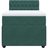 Box spring krevet s madracem tamnozeleni 90x190 cm baršunasti | shoptok.hr
