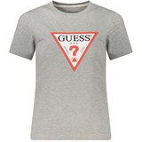 Guess Jeans Ženska Majica Kratkih Rukava Siva | shoptok.hr