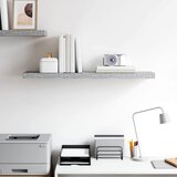 Plutajuća zidna polica siva boja betona 80 x 23,5 x 3,8 cm MDF | shoptok.hr