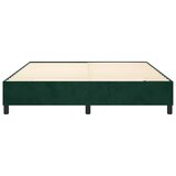  Okvir za krevet s oprugom tamnozeleni 160x200 cm baršunasti | shoptok.hr