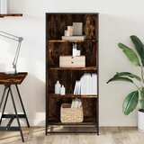 vidaXL Polica za knjige dimljeni hrast 60x35x139 cm konstruirano drvo | shoptok.hr