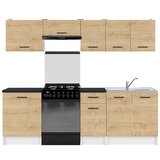 BRW MINI KUHINJA SARA 240 CM - HRAST/BELA | Shoptok.si