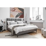 Miuform Siva oblazinjena zakonska postelja z letvenim dnom 180x200 cm Eve – | Shoptok.si