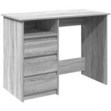 vidaXL Pisalna miza siva sonoma 102x50x75 cm inženirski les | Shoptok.si
