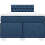  Krevet s oprugama i madracem plavi 120 x 200 cm od tkanine | shoptok.hr