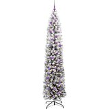 vidaXL Umestno božično drevo Zelena 240 cm PVC in Jeklo in Plastika | Shoptok.si