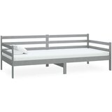 Dnevni ležaj od masivne borovine sivi 90 x 200 cm | shoptok.hr
