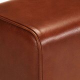 vidaXL Telovadna klop 38 cm rjava pravo usnje in trden mangov les | Shoptok.si
