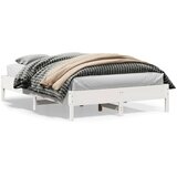 Furnova Posteljni okvir brez vzmetnice bel 150x200 cm trdna borovina, (21943082) | Shoptok.si