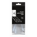 Gembird kabl splinter,3.5mm stereo to 2x3.5mm stereo,10cm,Gembird, CCA-415W | Eponuda.ba