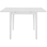  Raztegljiva jedilna miza MDF (80-120)x80x74 cm bela | Shoptok.si