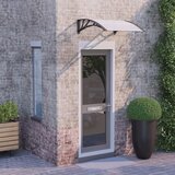 vidaXL Nadstrešnica za vrata crna i prozirna 80 x 75 cm polikarbonatna | shoptok.hr