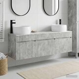  Set ormarića za kupaonicu 3 kom. Betonska siva 49 x 44,5 x 66 cm | Shoptok.si