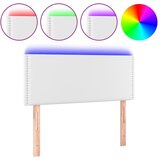 Maison Chic led posteljno vzglavje - vzglavna omarica - nočna omarica belo 80x5x78/88 cm umetno usnje, (21711554) Cene