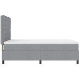  Krevet s opruga kutije Svijetlo siva 160 x 200 cm tkanina Slike