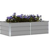  Cvetlično korito Svetlo siva 160 x 80 x 45 cm Jeklo, (5000207426) | Shoptok.si