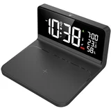 CA06 - LED budilnik sa LCD displejom i Qi bežičnim punjenjem LED/10W/230V