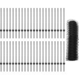  Ograda stupova 11 kom U-kanal siva 80 cm čelik | shoptok.hr