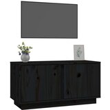 TV omarica črna 80x35x40,5 cm trdna borovina, (20730675) | Shoptok.si
